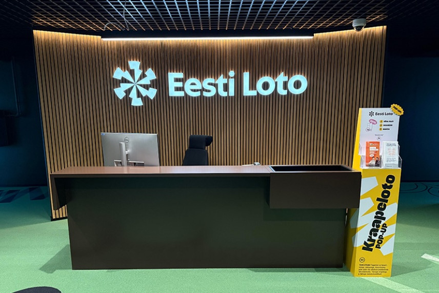 Pilt Eesti Loto kontori fuajeest
