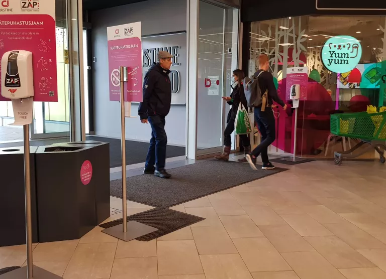 Elisa aitas idufirmal luua nutikad kätepuhastusjaamad ZÄP