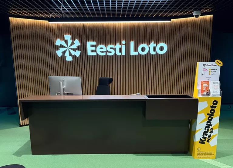 Pilt Eesti Loto kontori fuajeest